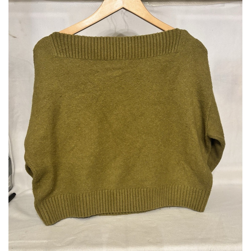 & Other Stories Green Off-the-Shoulder Sweater Size S - Picture 2 of 7
